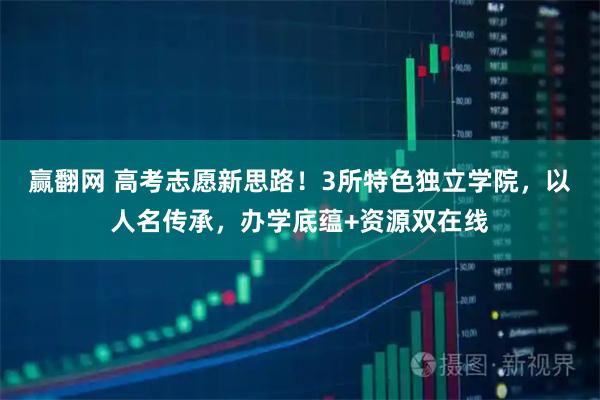赢翻网 高考志愿新思路！3所特色独立学院，以人名传承，办学底蕴+资源双在线